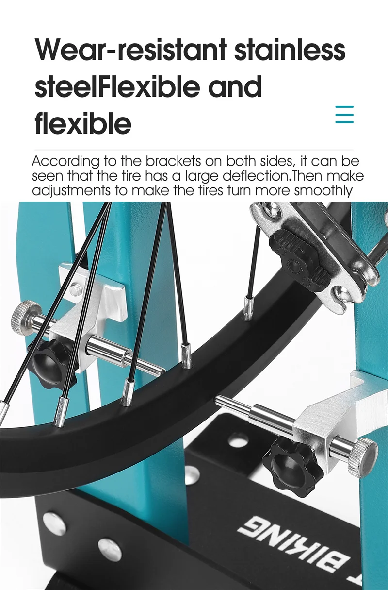 WEST BIKING Fahrrad Tuning Tisch Professionelle Fahrrad Felgen Korrektur Ständer MTB Rennrad Rad Kalibrierung Ständer Wartung Rack – Detail 8