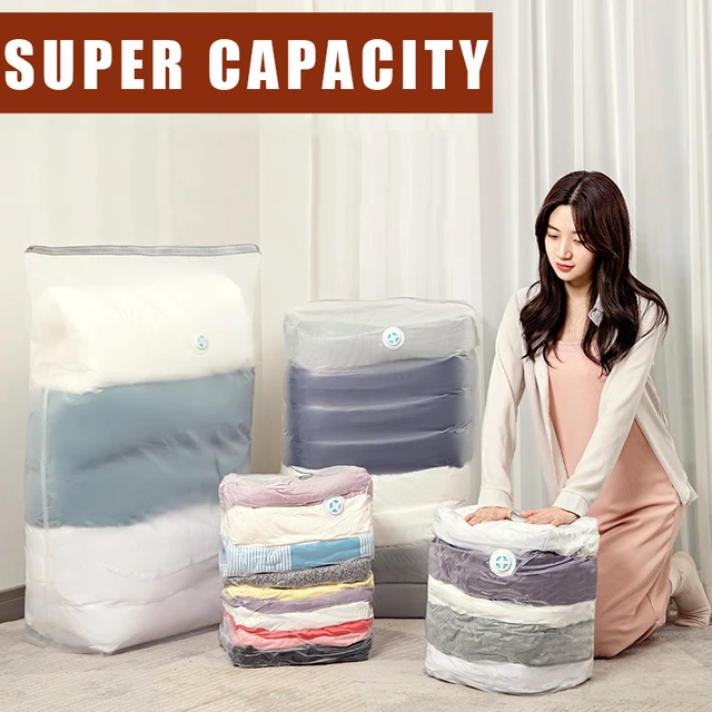 Bags Vacuum Sealed To Blankets Clothing Covers Travel Vacuum Storage Bags