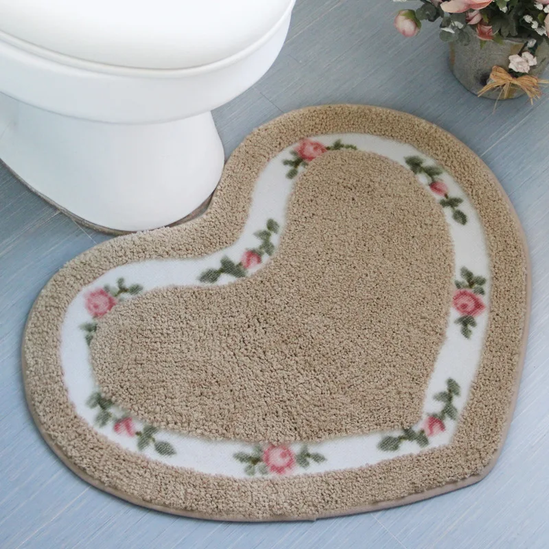 Heart Shaped Bathroom Rug Free Global Delivery