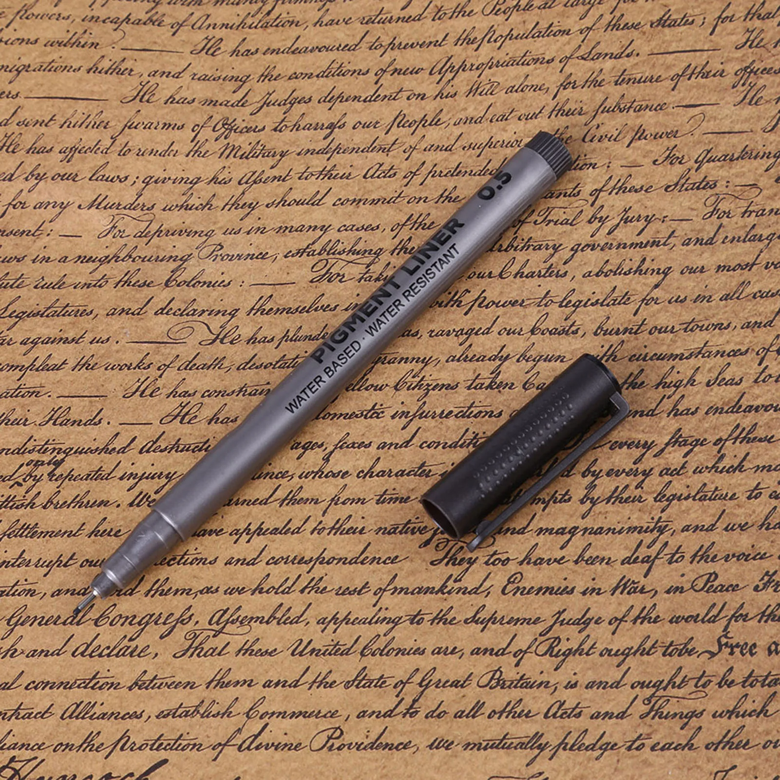 【New】9PCS Pigment Liners Set Waterproof Fine Line Drawing Pen Sketching Art Brush with Pen Bag