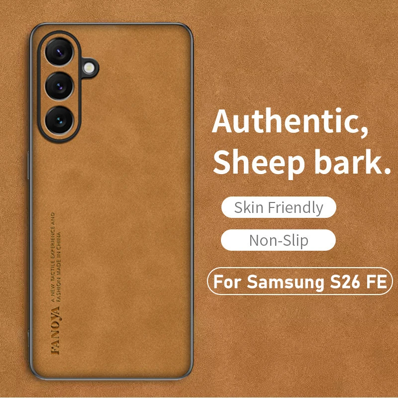 Luxury Sheepskin Leather Protective Case - Business Style Protection
