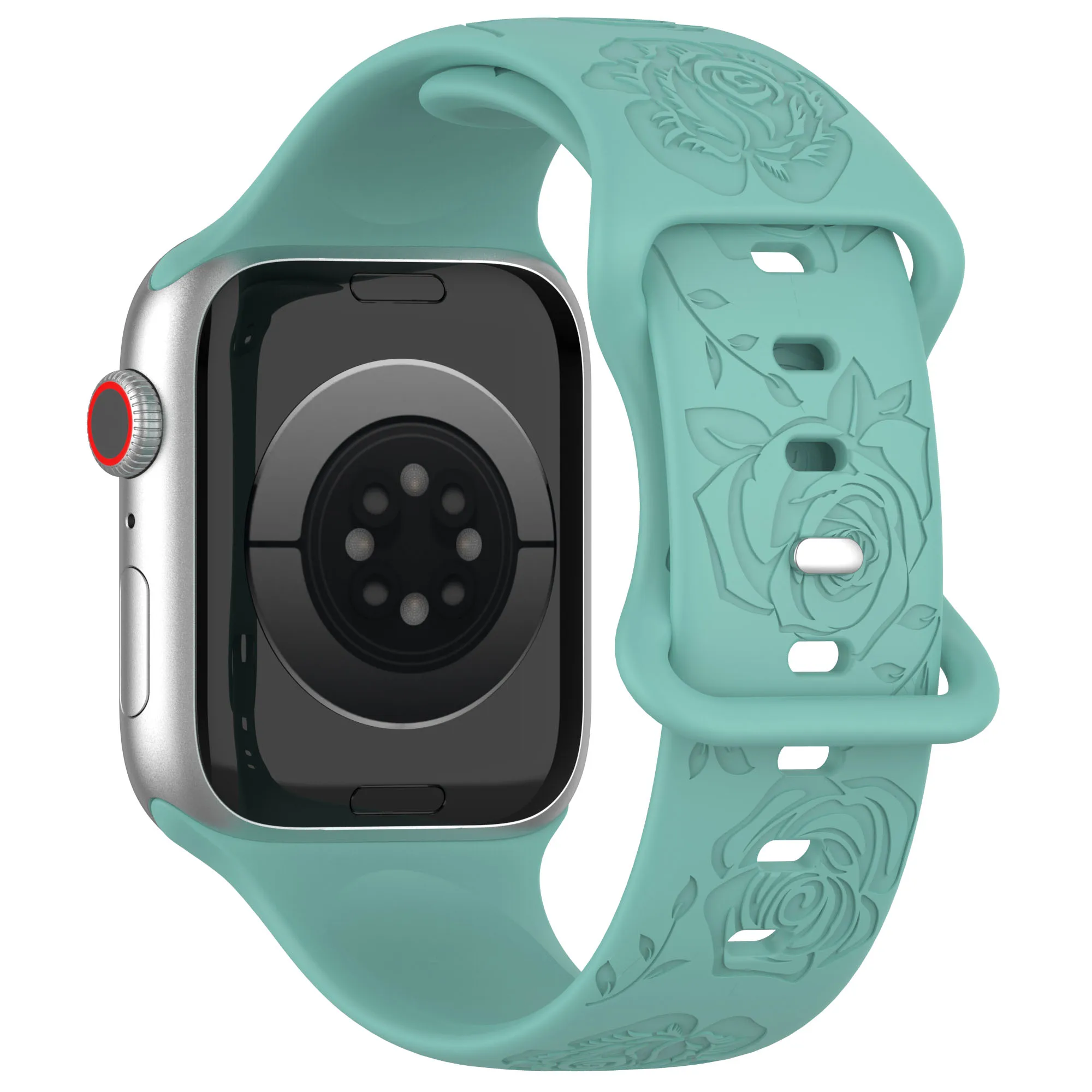 Premium Soft Silicone Watch Strap with Pattern Design