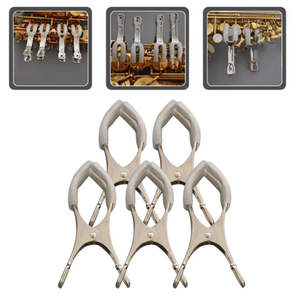 Clarinet Repair Clips Sax Spacer Clips Comfortable Grip Handle Compact Design Instrument Maintenance Clarinet