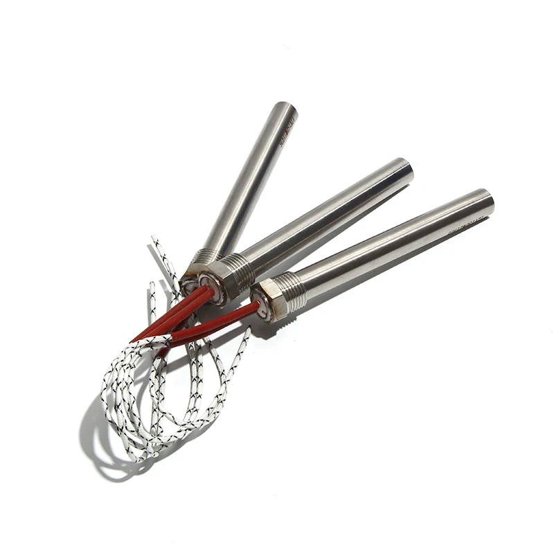 300-1000W DN15/21mm NPT Thread Cartridge Heaters Electric Heating Element 12mm x 100/150/200mm for Hot Molding Machinery 1pc