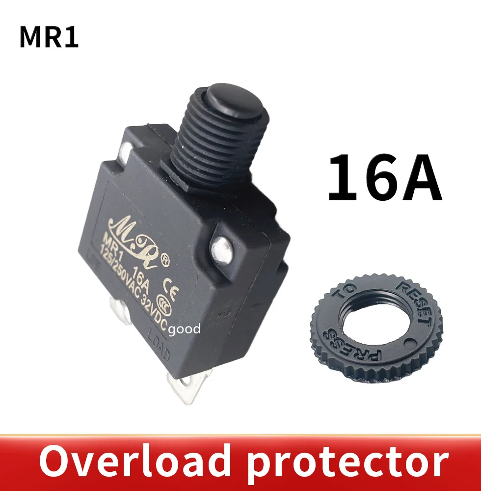 열 스위치 회로 차단기, 과부하 스위치 과부하 보호대, MR1, 3A,4A,5A,6A ,7A,8A,10A,15A,16A,18A,20A,25A ,30A, 5 개