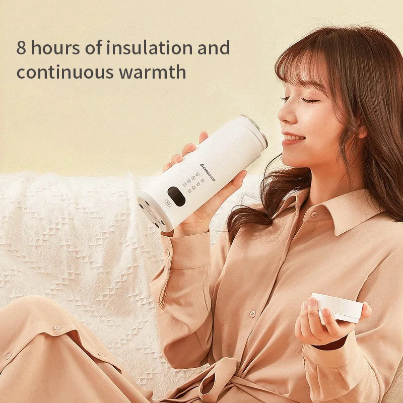 Electric Kettle Portable Thermos Cup 220v Boil Water Keep Warm for Tea Coffee Kitchen
