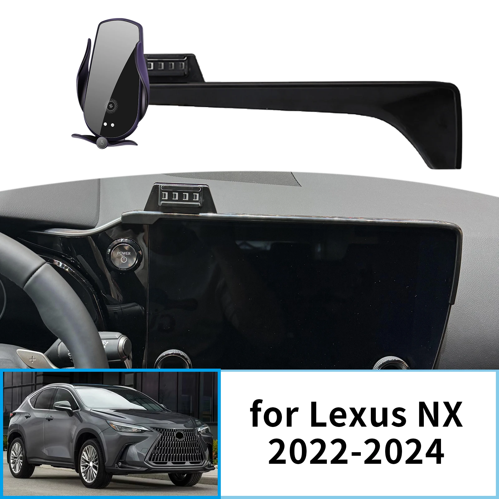 Car Mobile Phone Holder for Lexus NX-(14in)(9.8in) GPS Bracket Navigation Stand Auto Accessories