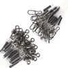 10PCS 100% Fluorocarbon Fishing Line Fishing Rod Fluorocarbon Line With Rolling Swivel And Quick Lock Pressure Test 7-18kg 6