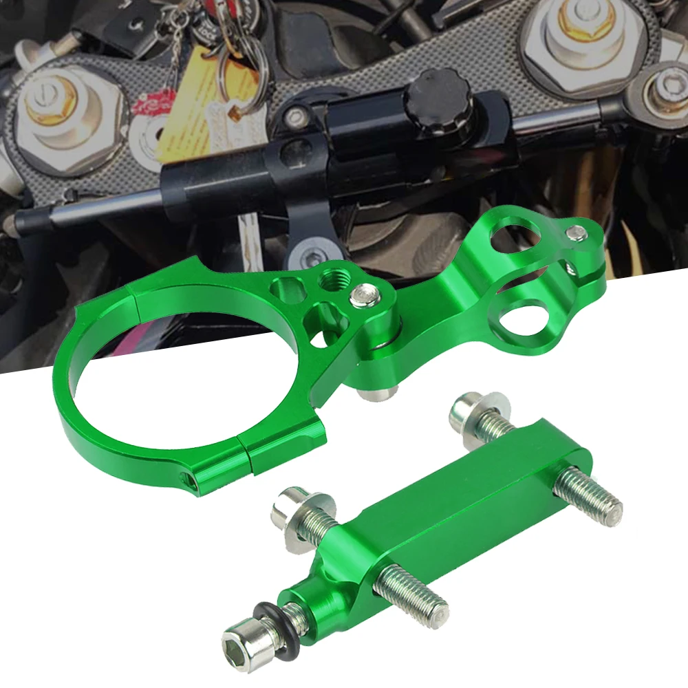 Motorcycle CNC Steering Stabilize Damper Mounting Bracket Kit For