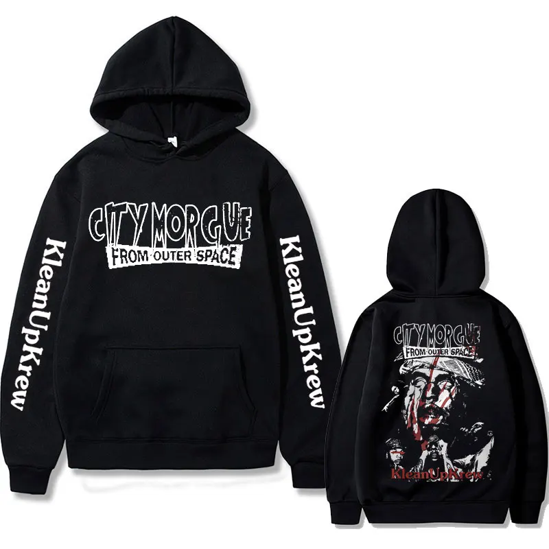 Rapper City Morgue Double Sided Print Hoodie Men Women Fashion 
