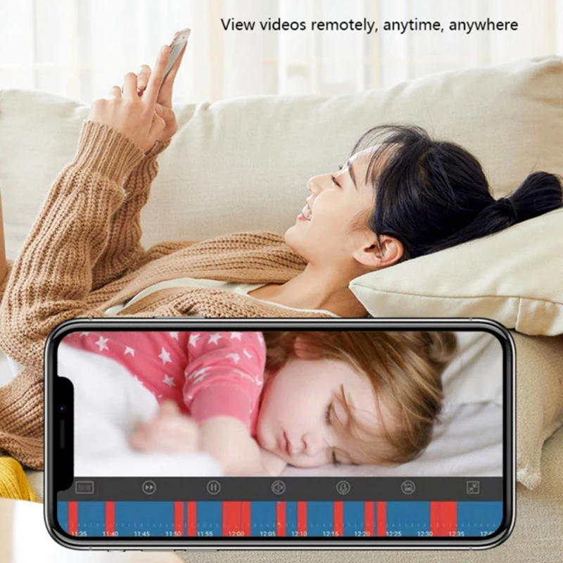 2.4GHz WiFi IP Camera Plug-in 2-Way Audio Tracking Camcorder 360 View Human&Sound Detection Indoor Security 3MP Smart PTZ Camera