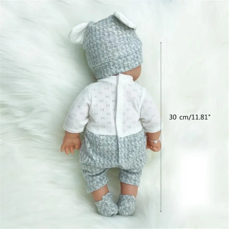 G2AE 30cm Rebirth 움직이는 팔과 다리가 있는 현실적인 소녀 인형 수제 유연성 인형