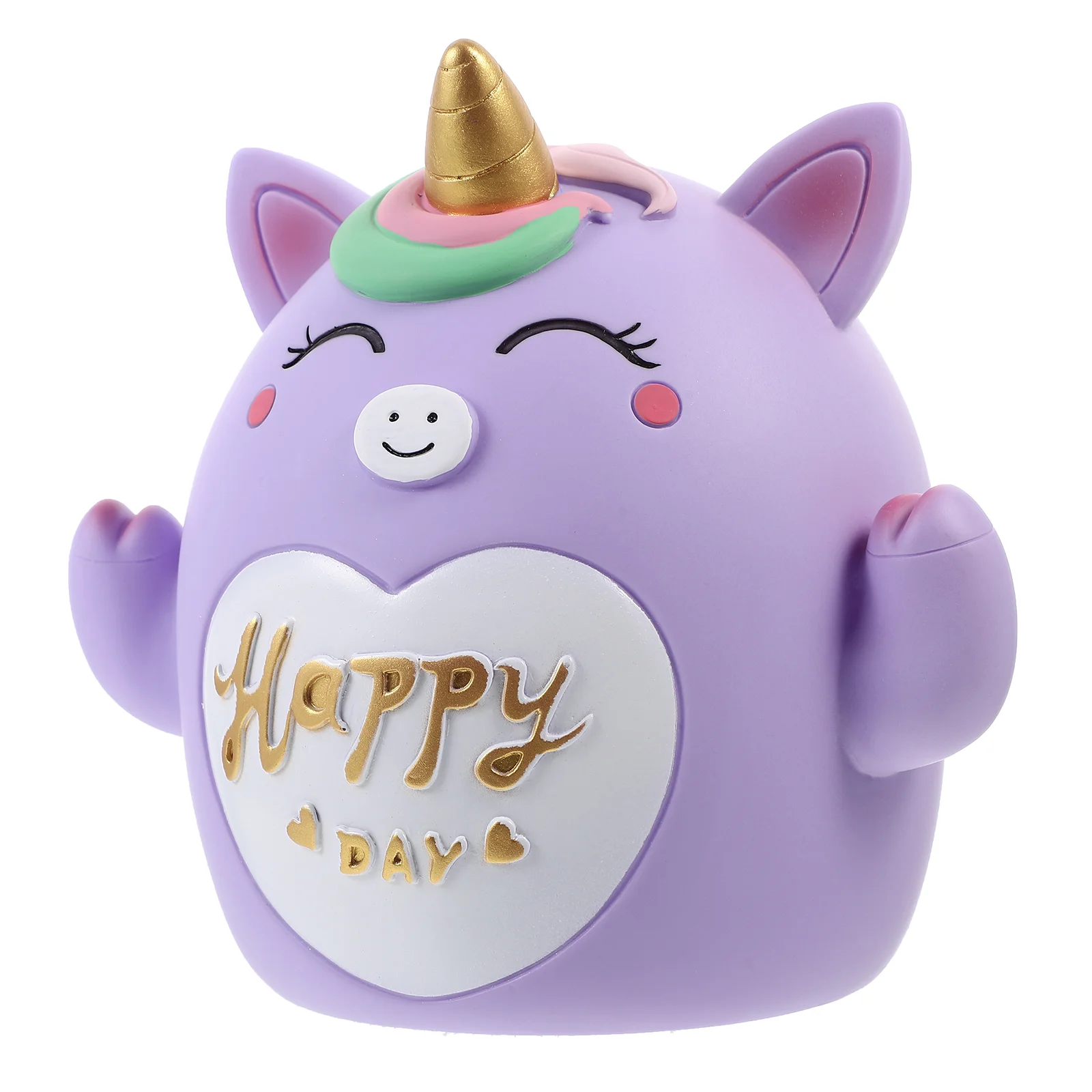 Decoration Unicorn Piggy Bank Household Decorate Vinyl Purple Jar For Money Child 5