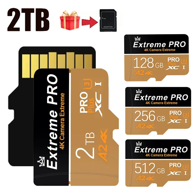 Originale 100 Mb/S A2 Schede Di Memoria Fotocamera Sd Card 128Gb 256Gb Micro Card Class10 Flash Card Micro Tf/Sd Card 2024 Nuovo