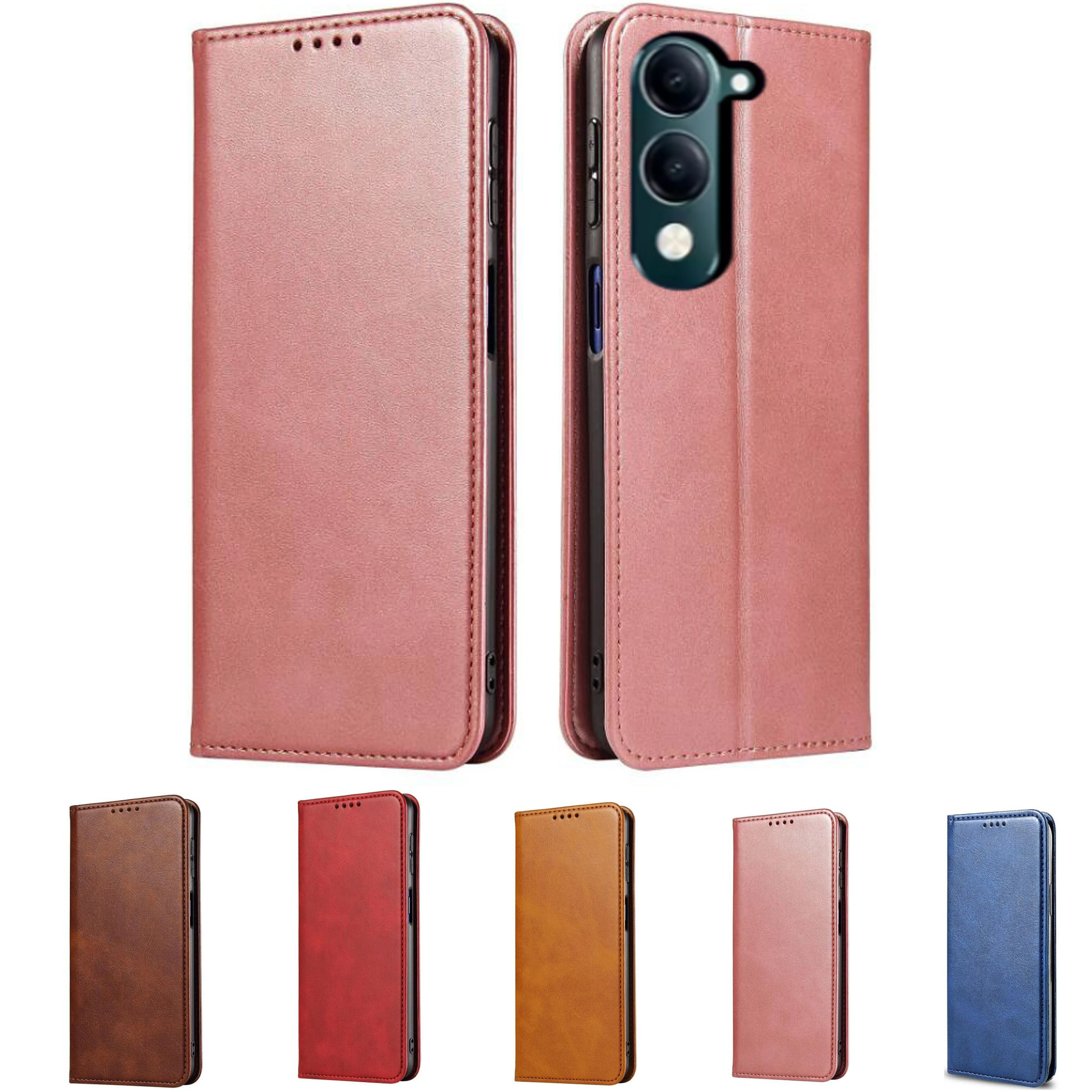 Leather Wallet Phone Case with Stand and Flip Cover - Elegant and Durable Protection