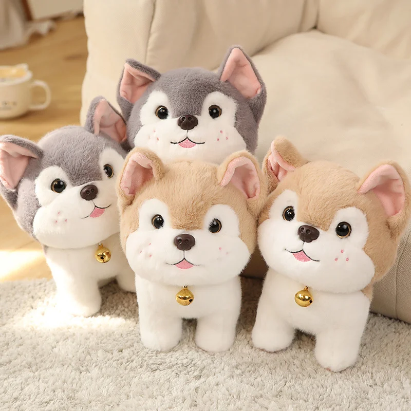 

25cm New Puppy Stuffed Toys Cute Simulation Husky Dog Plush Toys Kids Baby Birthday Gift