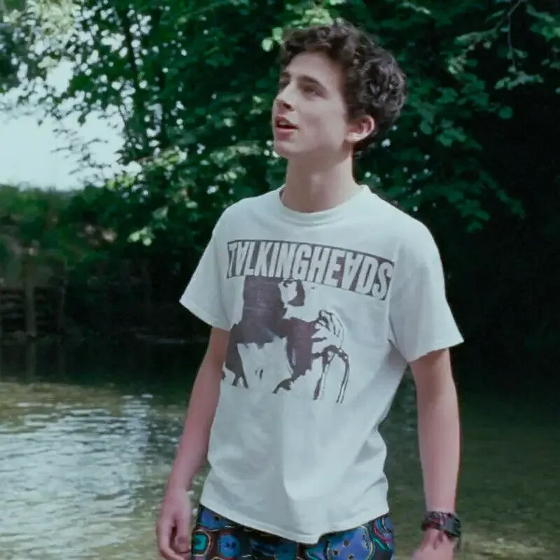 Chiama Me Con Il Tuo Nome Andre Cmbyn Elio T-Shirt Con Stampa A T-Shirt A Maniche Corte