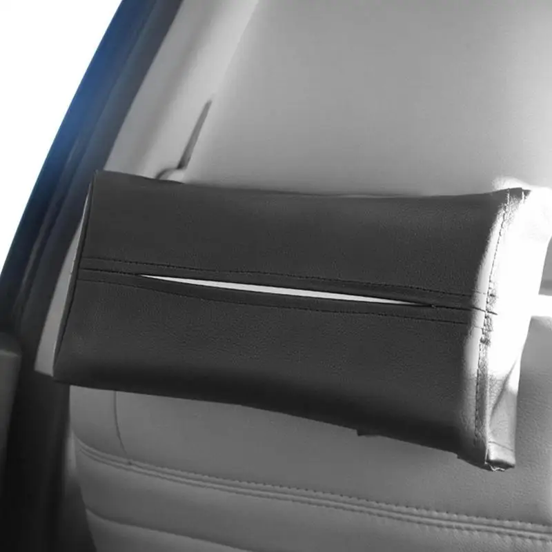 

Car Tissue Holder Tissue Dispenser Box Cover For Car Backseat Decorative Leather Container Extra Large Facial Tissues Holder