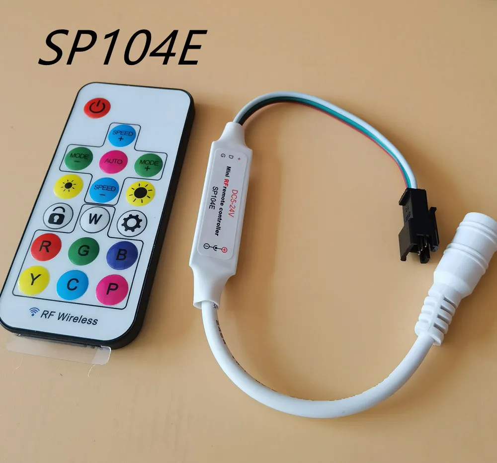 Contrôleur de bande lumineuse WS2811 WS2812B pixels, USB/DC 3 touches RF 14/17/21 touches avec télécommande  39