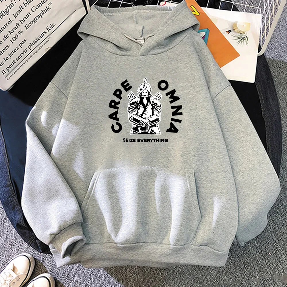 Micah Parsonss Carpe Omnia Hoodies for Men/Women Hooded Long Sleeve Fashion Sweatshirts Y2k Streetwear Casual Clothes Polyester