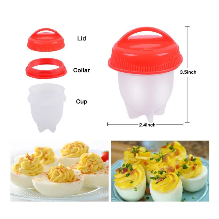 Description Picture 5 of itemEgg Cup Non-stick Silicone Cook Cooker Kitchen Baking tool Separator Steamed Egg Cup Egg Poachers Cooker Accessories egg cooker