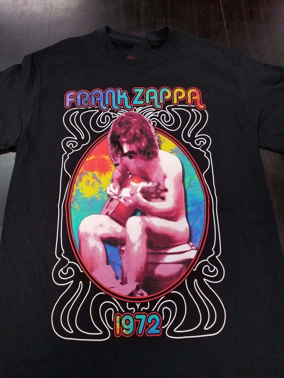 Frank Zappa Toilet Zappa Crappa 1972 Maglietta A Colori Nuova Maglietta Con Stampa Jurney
