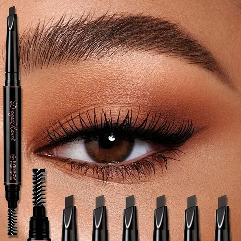Dual-ended Waterproof Eyebrow Pencil With Triangular Fine Tip_voghion.com
