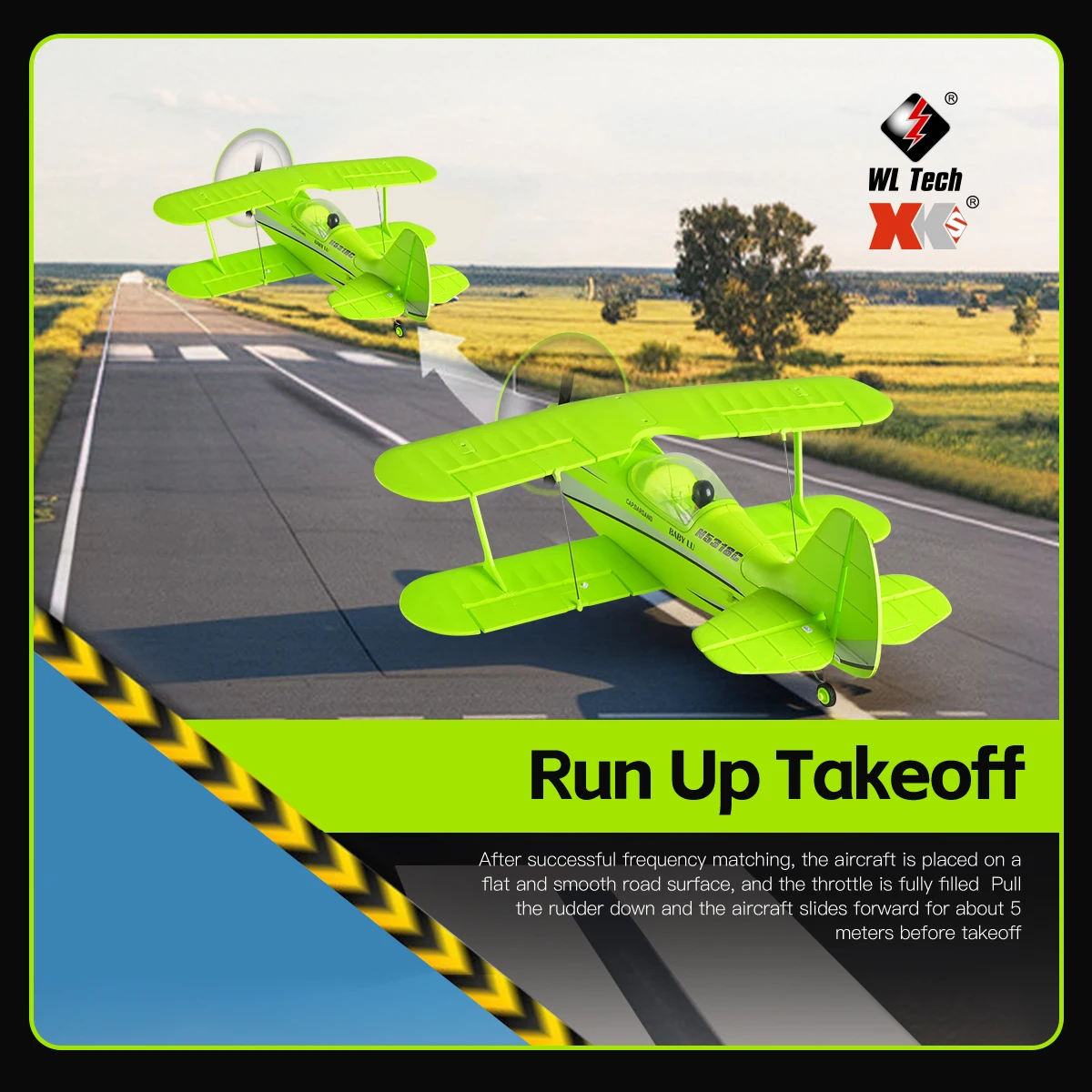 Planeur RC A310 3D/6G Biplan EPP 40cm - Vol 5-6 min