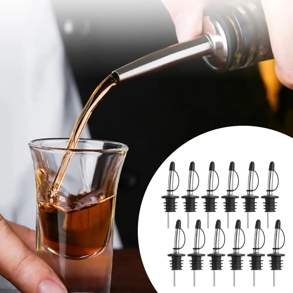 

12Pcs Wine Pour Spouts Food Grade Leak Resistant Dustproof Accurately Controlled Liquor Bottle Pour Spouts Wine Stoppers