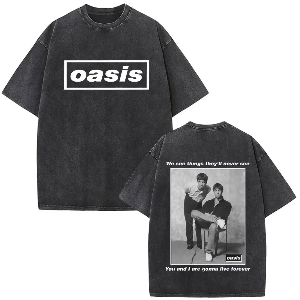 Rock Band O-Oasis Live 25 Tour Don't Look Back in Anger T Shirt