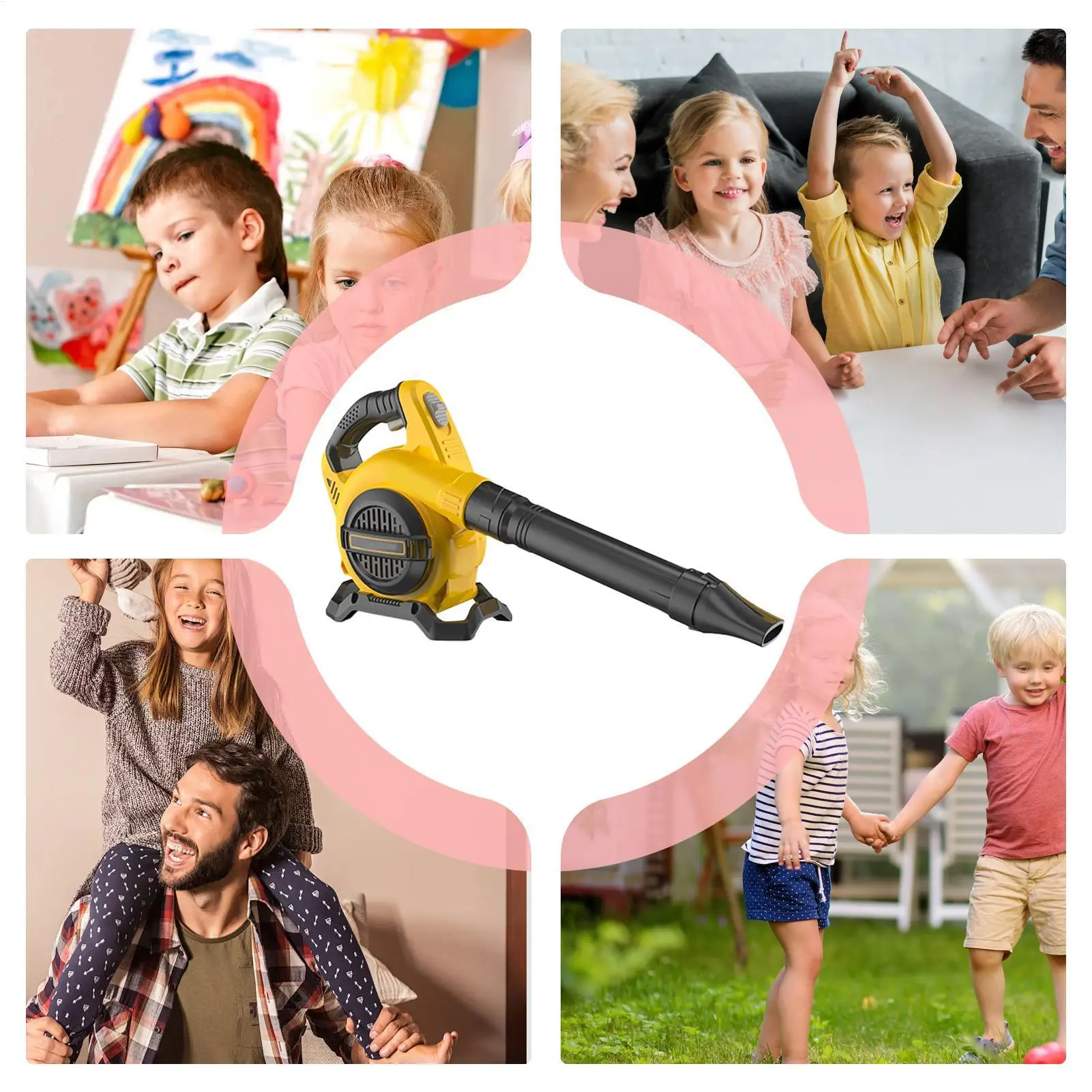 מנפח עלים המופעל באמצעות סוללה לילדים, מנפח אוויר אלחוטי לניקוי גינה, אוסף אבק עלים מחשב, מנפח אוויר חשמלי