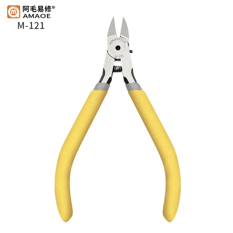 AMAOE 5" Diagonal Pliers Wire Cable Cutter Cutting Chrome Vanadium Steel High Hardness Pliers Electronics Repair Hand Tools 3