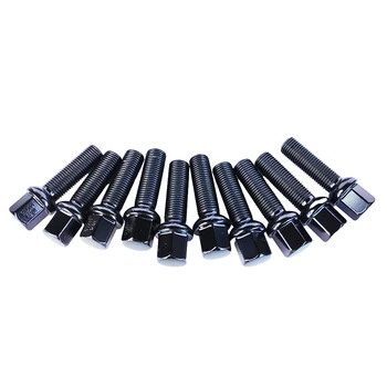 Group of 5/6/10/12PCS Black/Silver Wheel Bolts M12x1.5 for Smart Roadster Fortwo 450 451 Coupé - Car Wheel Bolt Replacement Set 1