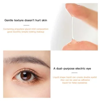 Heallor Natural Double Eyelid Styling Cream Big Eye Transparent Eyelid Glue Super Stretch Fold Lift Eyes Shaping Tools Eyes Make - Thumbnail 2