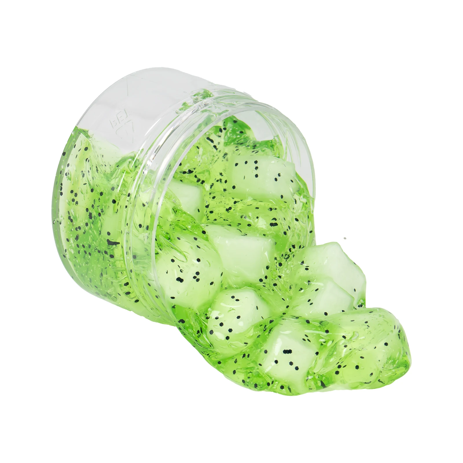 120ML Jelly Cube Crunchy Pre-Made Crystal Slime Kit, Super Stretchy Stress-Relief Sensory Toy, Christmas Gift Party Favors Gift 6