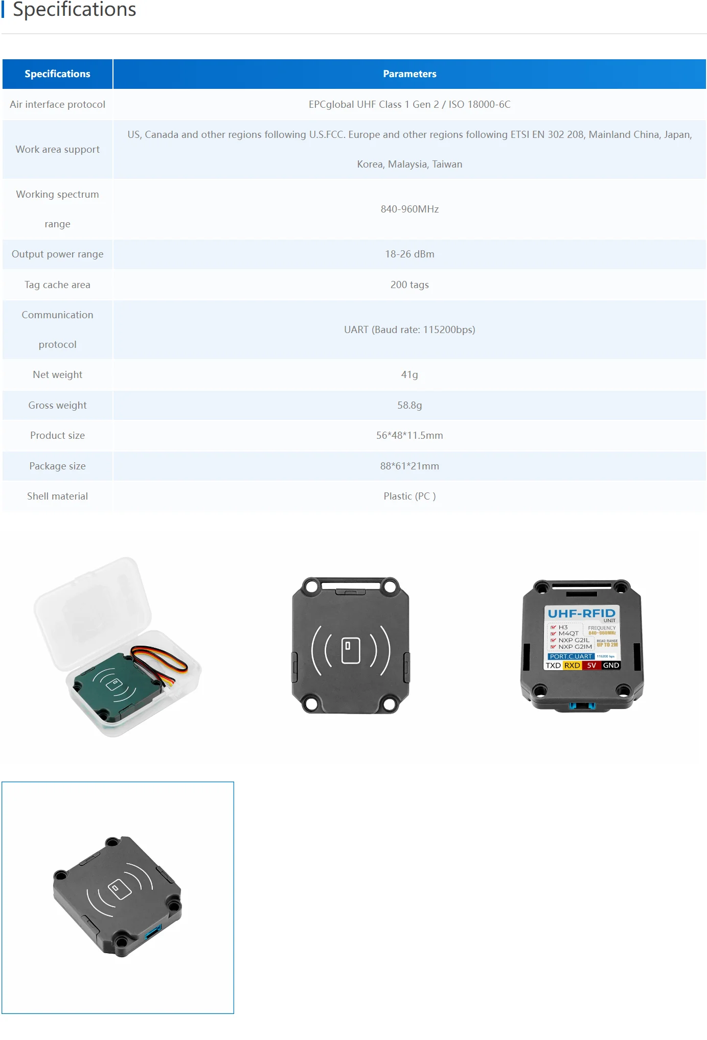 Official UHF RFID Unit (JRD-4035)