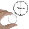 20PCS Transparent 50mm Coin Cases Plastic Coin Capsules Storage Box, 50mm Diameter Coins Organizer Collection Supplies 1