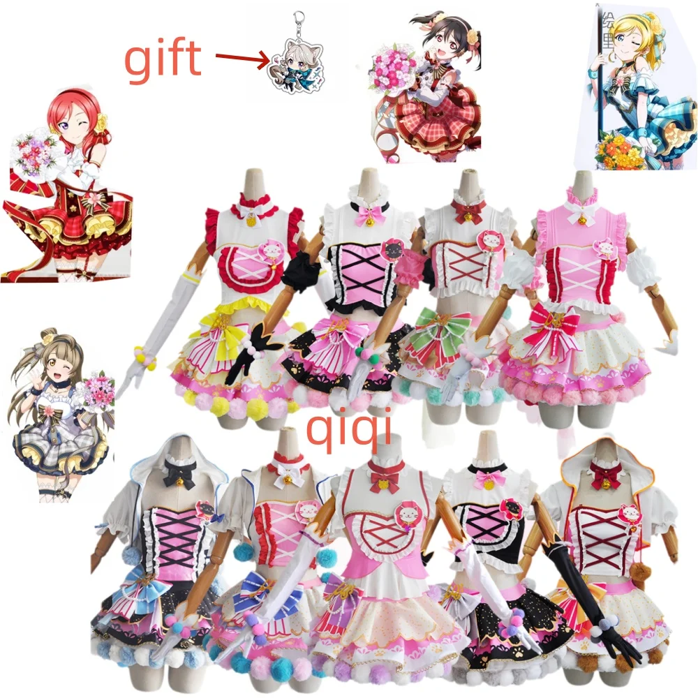Lovelive Flower Bouquet Cosplay Nico Kotori Tojo Maki Eli Ayase Nozomi Hanayo Lolita Dress Love Live Uniform Cosplay Costume