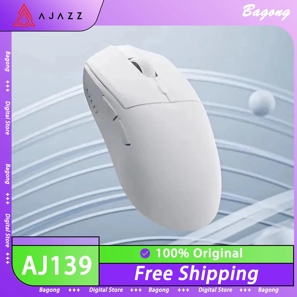 

Ajazz AJ139 Pro Wireless Mouse 4K PAW3395 Sensor Nordic 52840 FPS Gaming Mouse Lightweight Ergonomics Pc Gamer Accessories Gifts