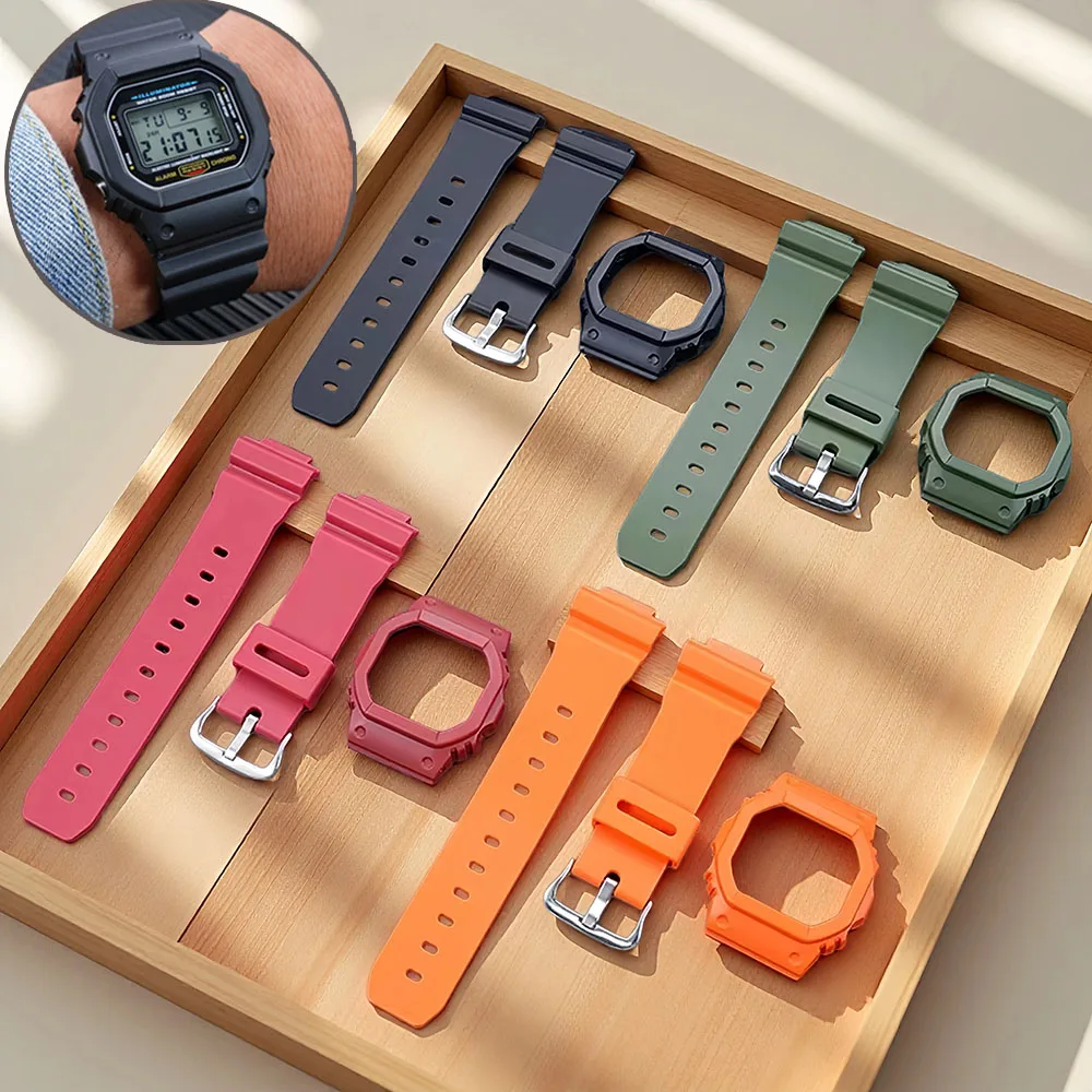 Pulseira de nylon com laço de viagem de 16mm para relógio casio G-SHOCK ga110 100 120 ga900