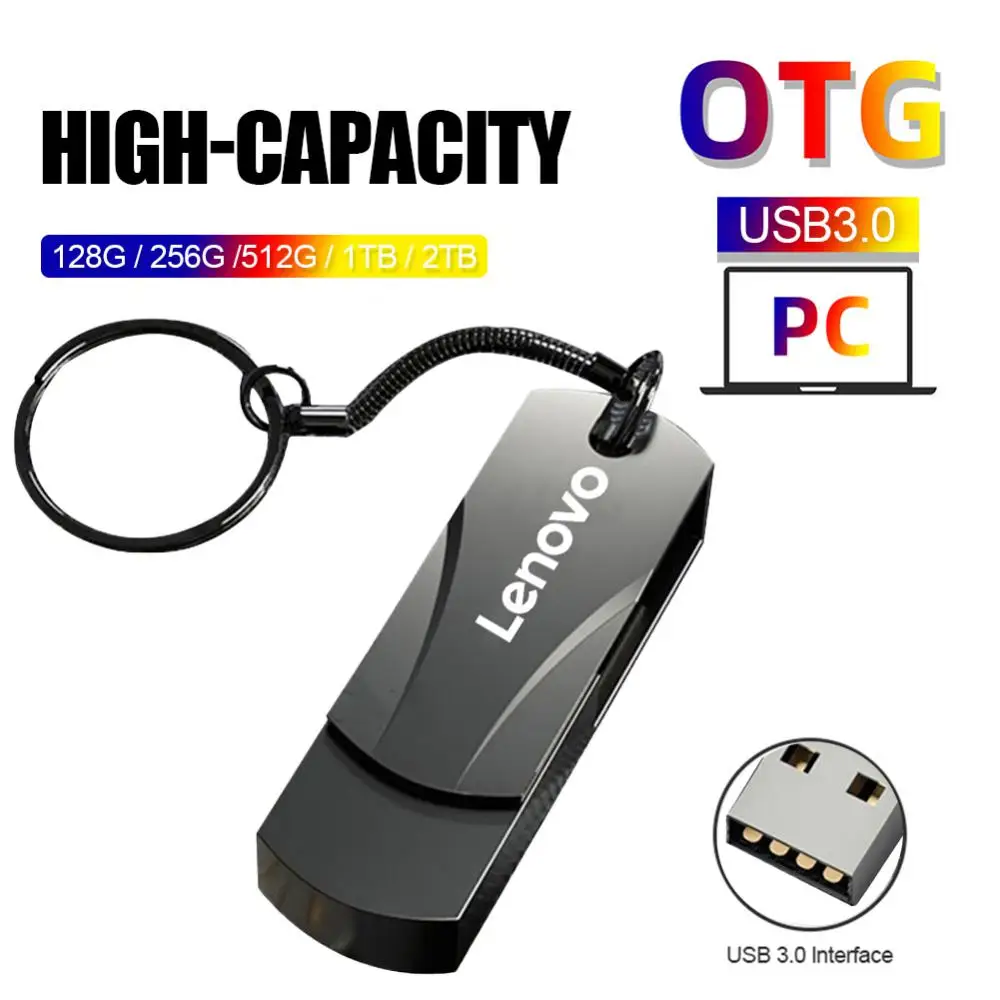 Lenovo 16TB USB Flash Drives High Speed Transfer Metal