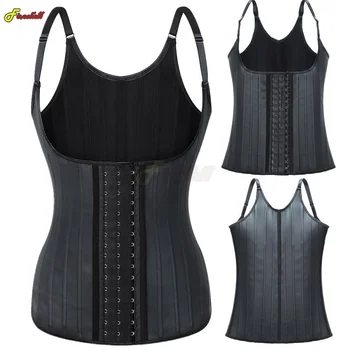 Women Latex Waist Trainer Women Binders Shapers Modeling Strap Corset Colombian Girdles Body Shapewear Faja Shape Sport Vest 1