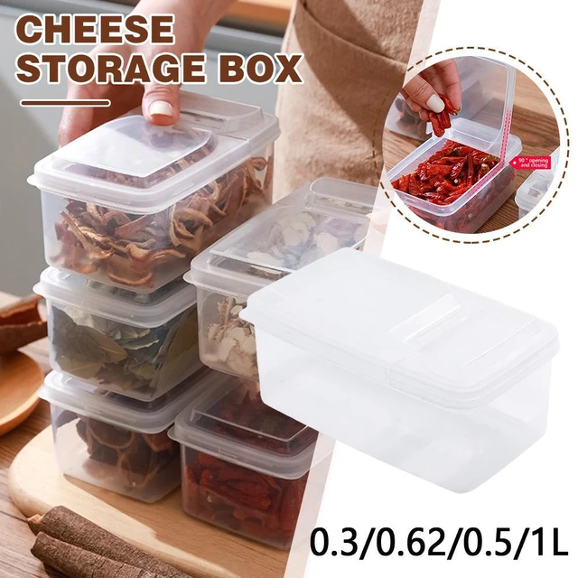 Boîte de rangement Portable pour beurre et fromage, 3 pièces,  réfrigérateur, fruits et légumes, boîte d'organisation pour la conservation  au frais, conteneur Transparent pour fromage - AliExpress