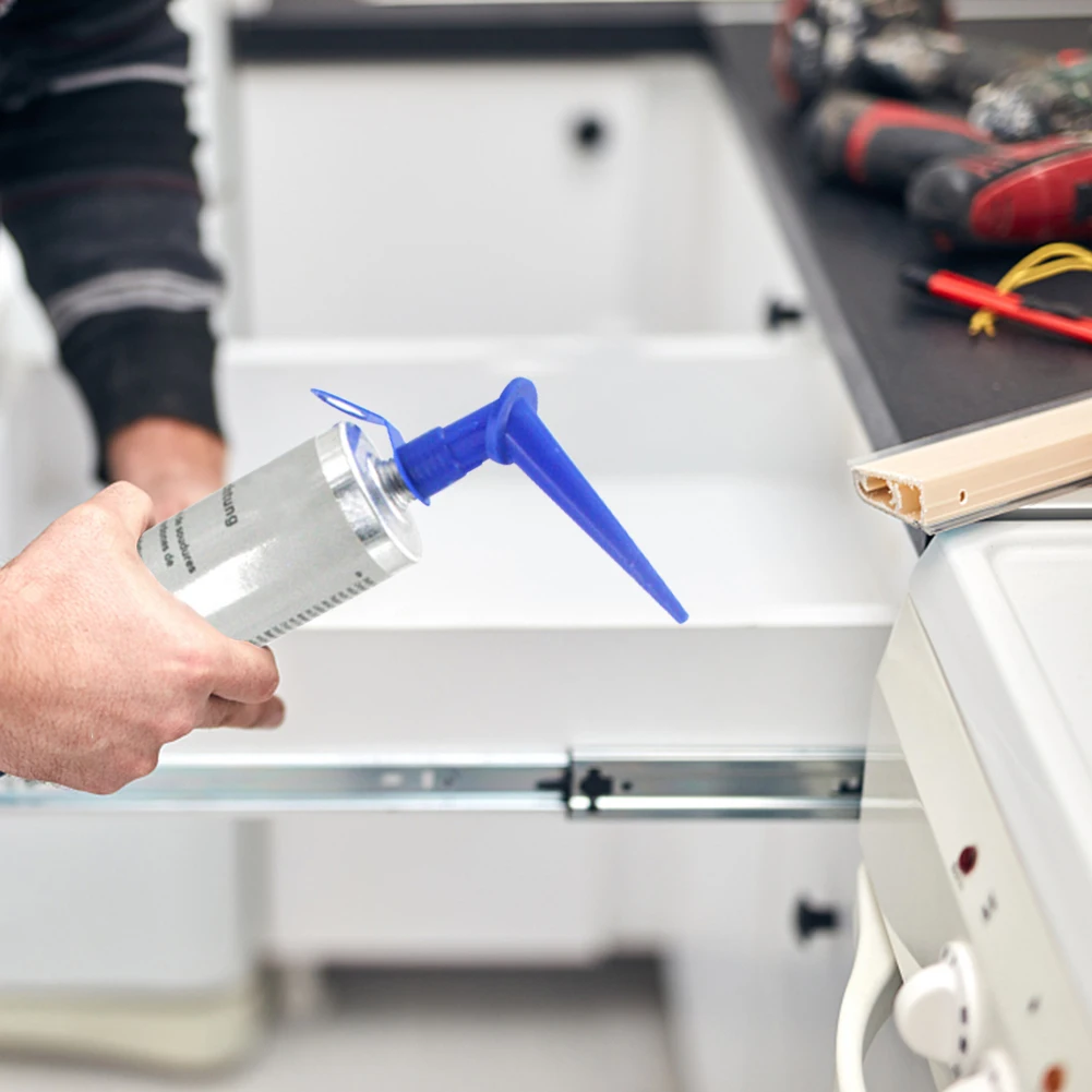 5/10pcs Sealing Caulking Nozzle Pointing Multi Directional Glass Glue Nozzles Odorless Caulk Tip Mouth Kit Construction Tools