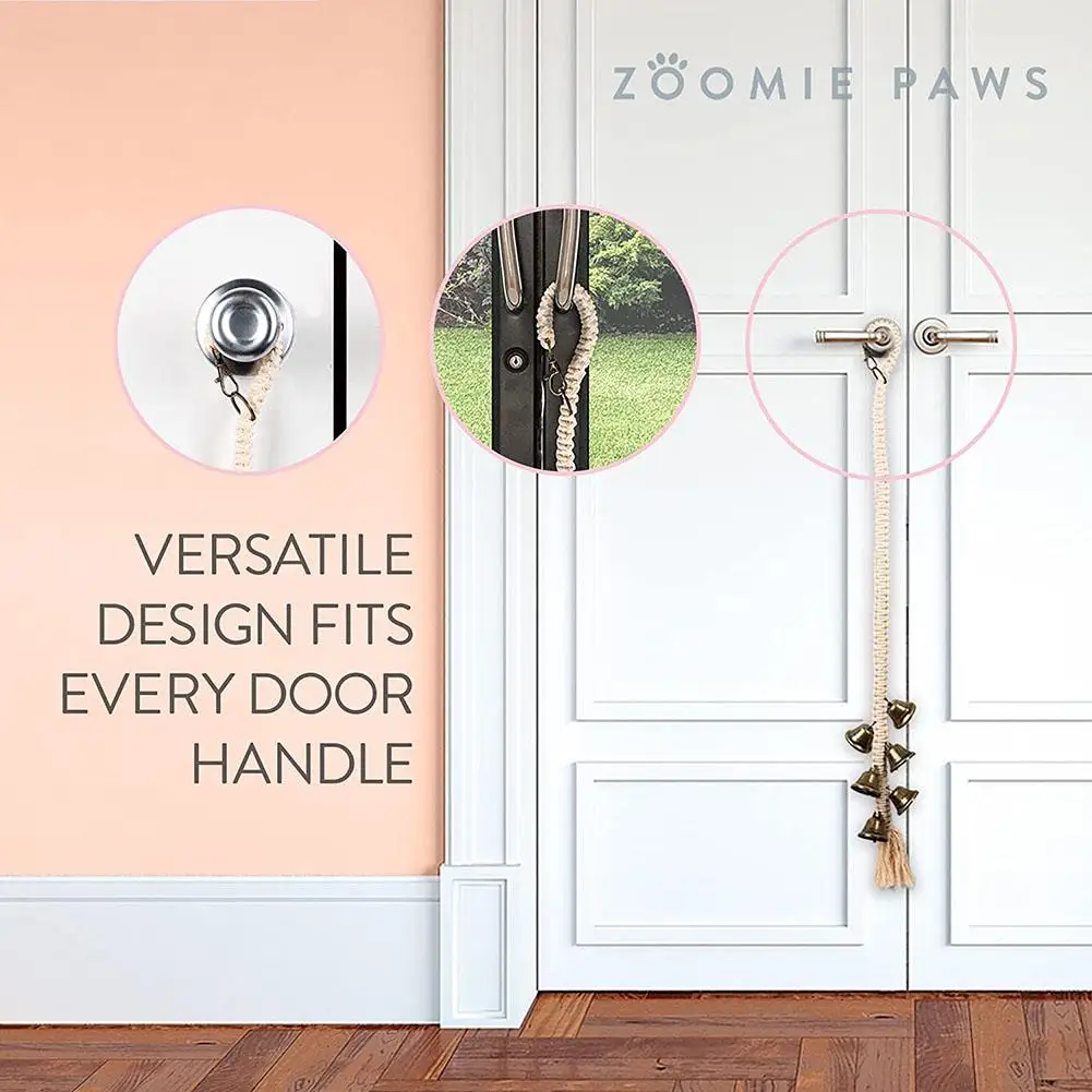 Hanging Dog Door Bells for Dogs and Puppies Dog Doorbell for Potty Training Pet Supplies Bell Dogs to Ring to Go Outside
