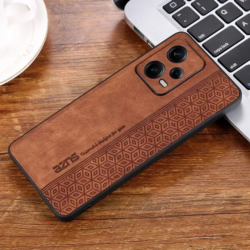Soft Matte Leather 3D Embossing Phone Case with Full Camera Protection