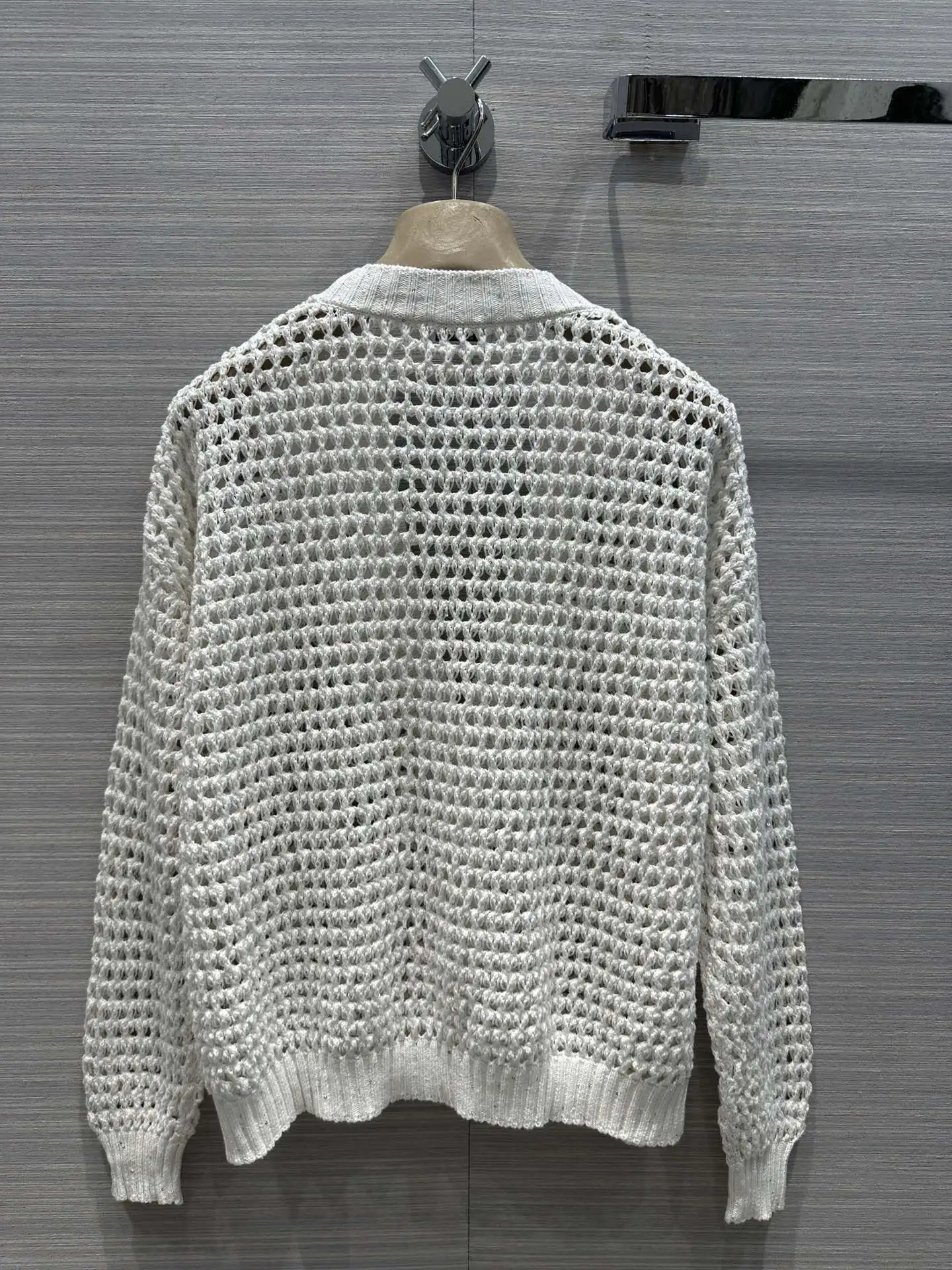V넥 니트 가디건 jacket13-1, 하이엔드 출퇴근 캐주얼 분위기, 다용도 루즈핏, 2024 핫 스타일