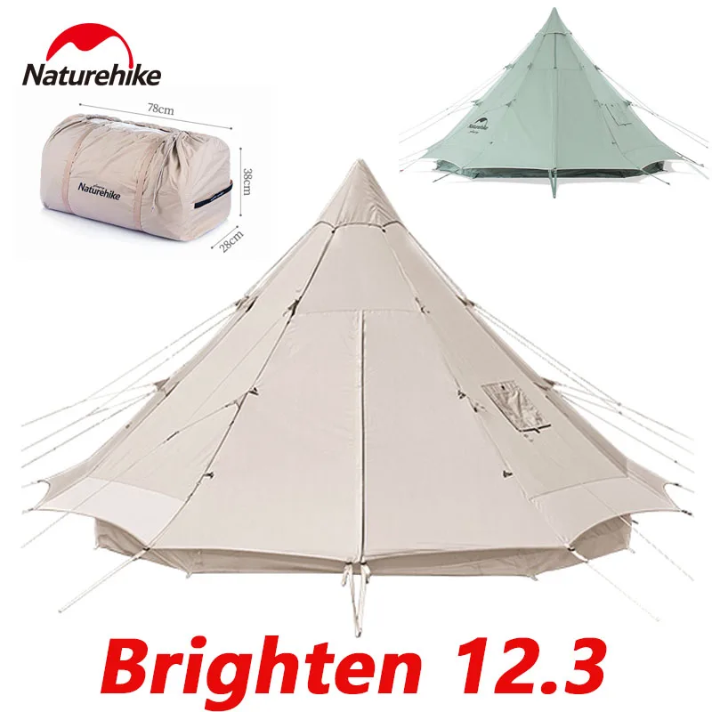 Naturehike ワンポールテント12.3　Brighten 朗 Brighten 12.3 4 Person Glamping Tent – Naturehike