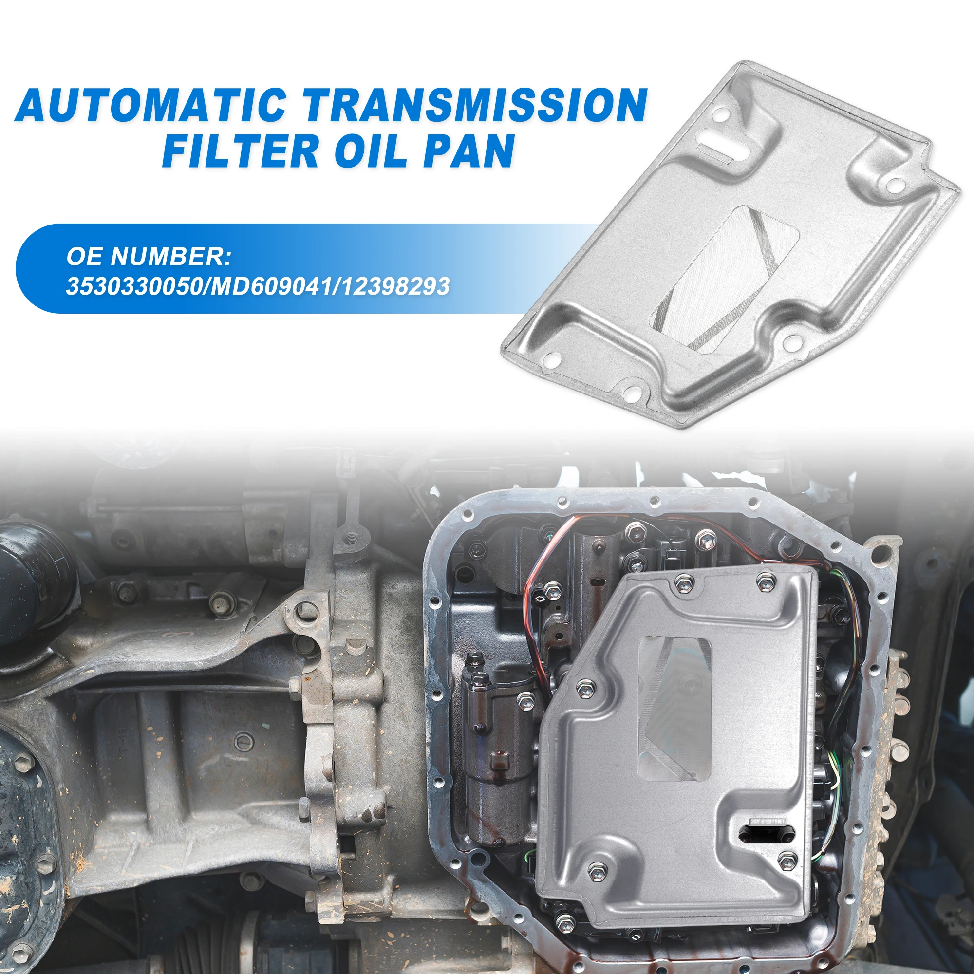UXCELL A42D A43D Automatic Transmission Filter Oil Pan Fit for Toyota Tacoma 1995-2003 No.3530330050/MD609041
