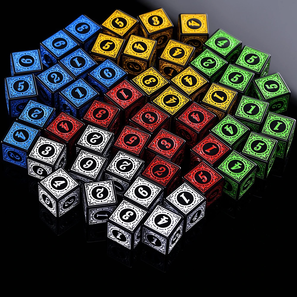 Acrylic Dice Game Dice Dice Set 10Pcs/Set 16mm D6 Dice